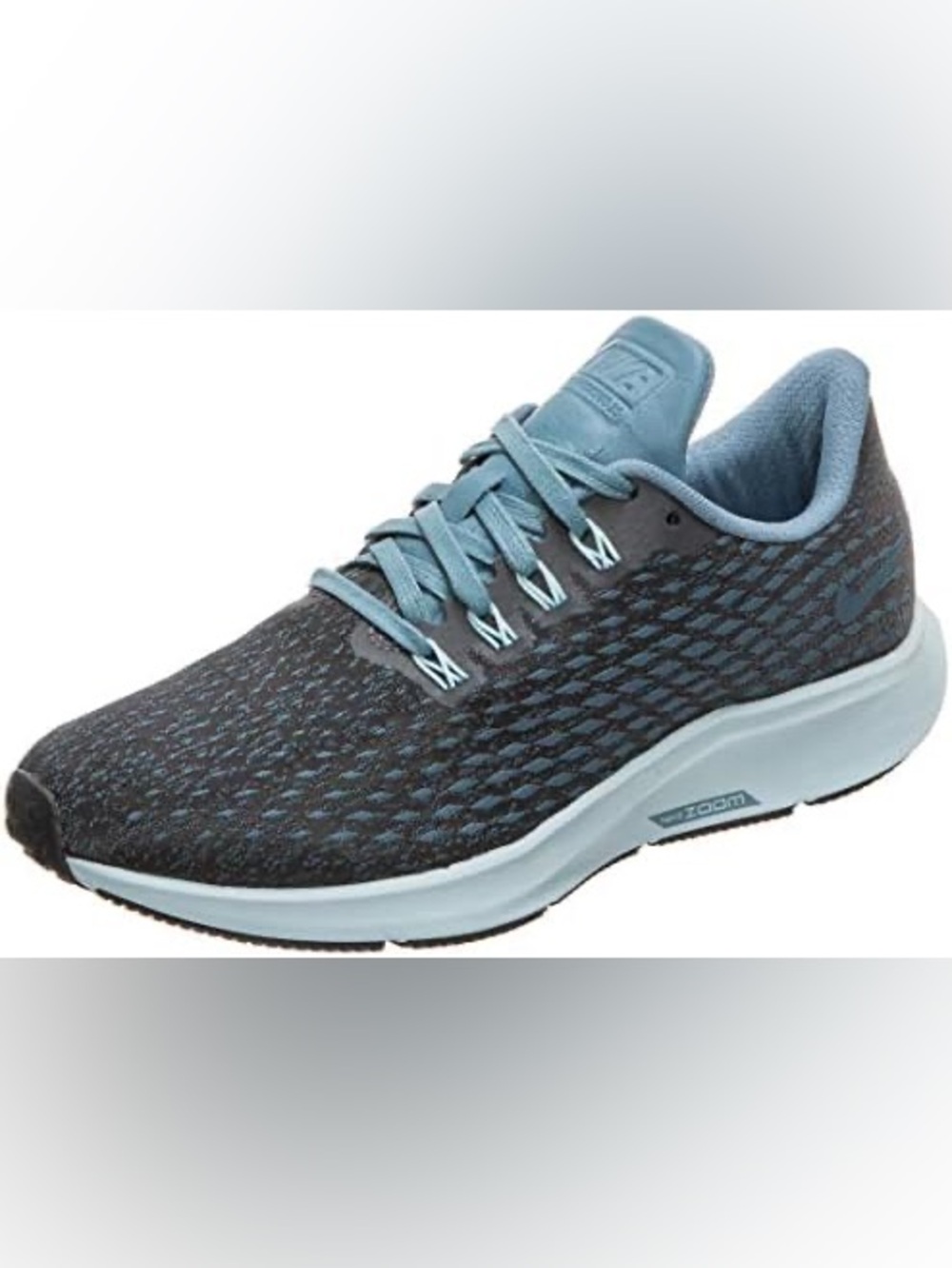 Nike Air Zoom Pegasus 35 Gray and Steel Blue Running Shoe